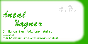 antal wagner business card